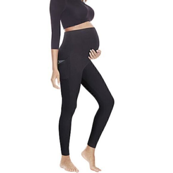 Playtex Accessories - Hanes Playtex Maternity Footless Tights Black womens X-Large